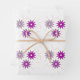 Hoja De Papel De Regalo Flor rosa