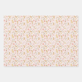 Hoja De Papel De Regalo Flor silvestre Pastel Spring