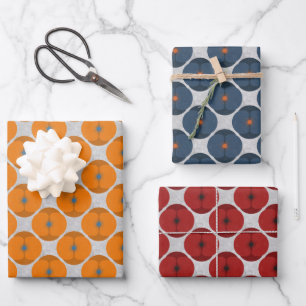 Hoja De Papel De Regalo Flor texturizada negrita Minimalista de amapola va