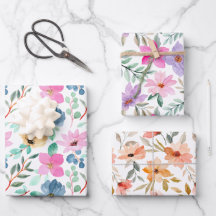 Flora acuarela rosa y rosa bonito