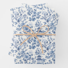 Hoja De Papel De Regalo Floral Chinoiserie