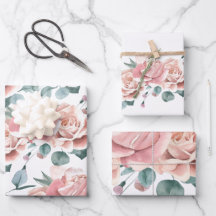 Floral de color rosa y blanco de Rubor femenino