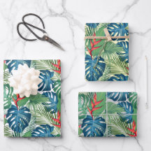 Floral de vegetación tropical