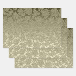 Hoja De Papel De Regalo Floral Elegant Sage Green Modern