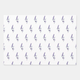 Hoja De Papel De Regalo Floral elegante lavanda