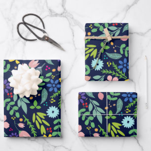 Hoja De Papel De Regalo Floral moderna