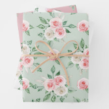 Floral rosa color de agua boda
