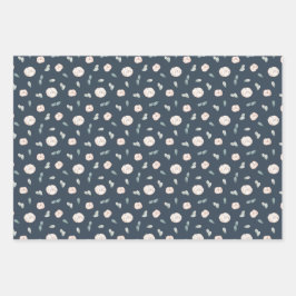 Hoja De Papel De Regalo Floral silenciada