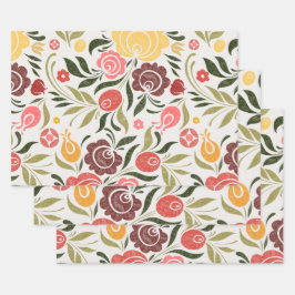 Hoja De Papel De Regalo Floral - Zoe