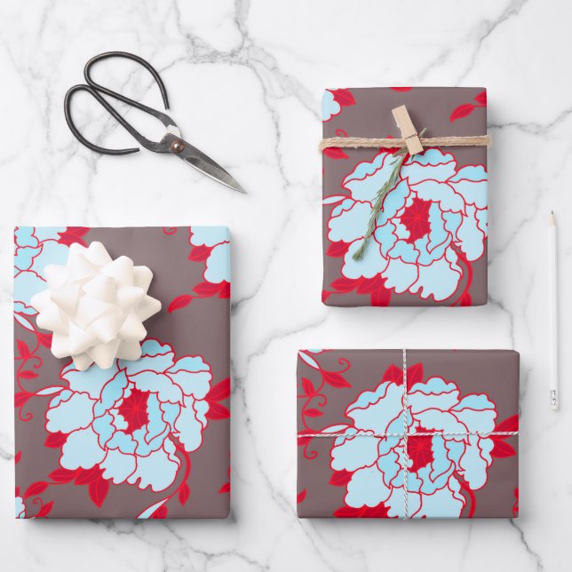 Hoja De Papel De Regalo flores (Anverso)