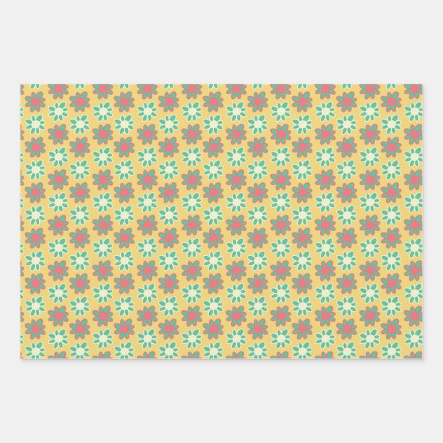 Hoja De Papel De Regalo Flores (Anverso)