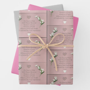 Hoja De Papel De Regalo Flores 