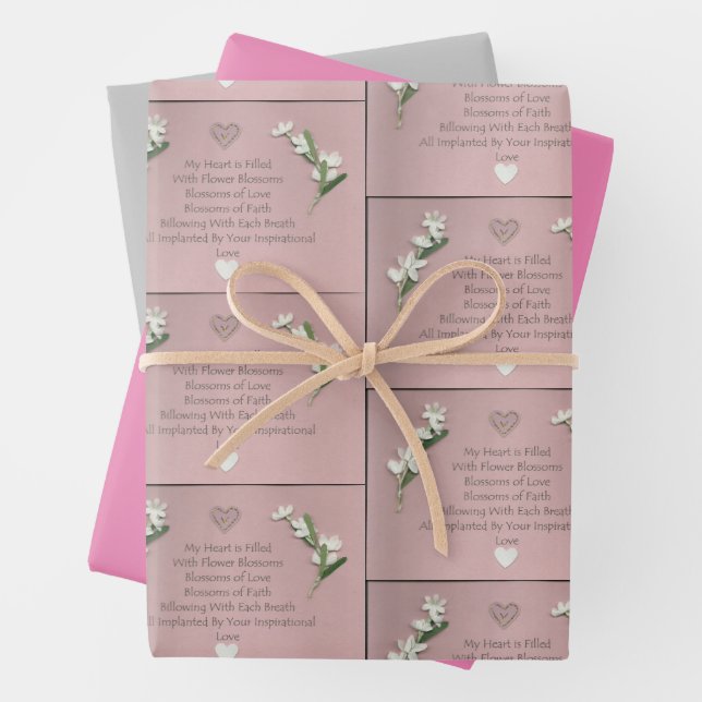 Hoja De Papel De Regalo Flores  (In situ)