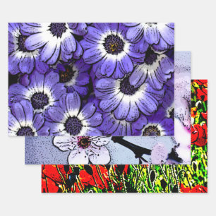 Hoja De Papel De Regalo Flores