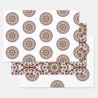 Hoja De Papel De Regalo Flores Blancas Cuestas En Rosa