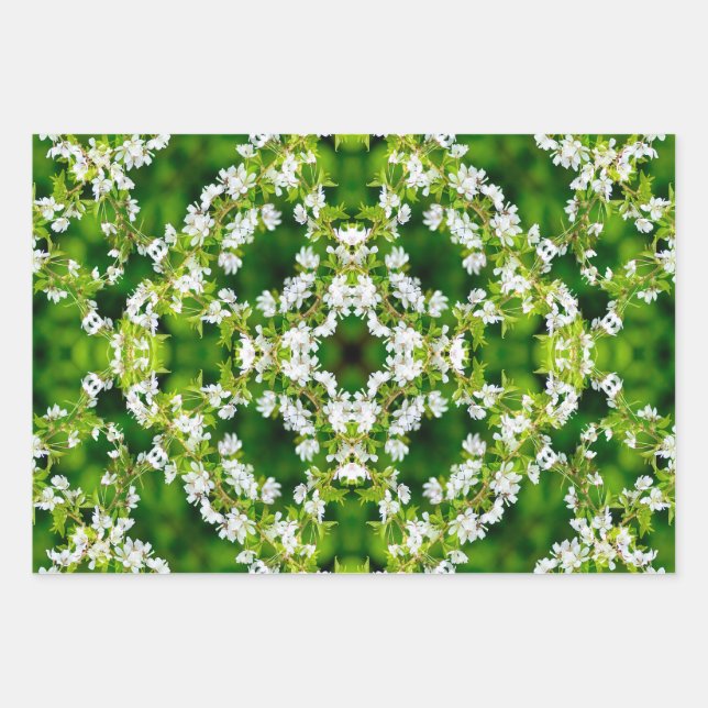 Hoja De Papel De Regalo Flores de cerezo (Anverso)