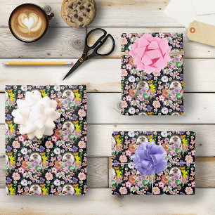 Hoja De Papel De Regalo Flores de edgehog