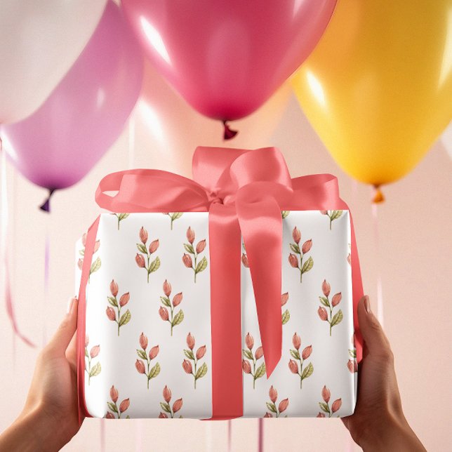 Hoja De Papel De Regalo Flores Delicadas (Subido por el creador)