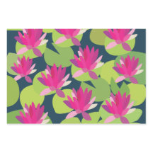 Flores Florales Loto Rosa Nenúfar Almohadilla de l
