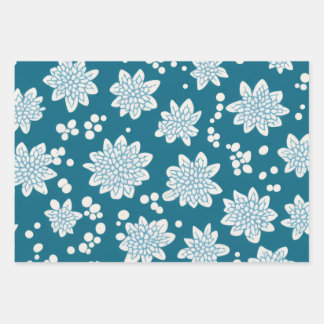 Hoja De Papel De Regalo Flores Locas de Punto
