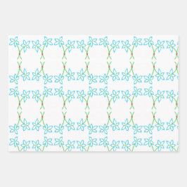 Hoja De Papel De Regalo Flores nostálgicas