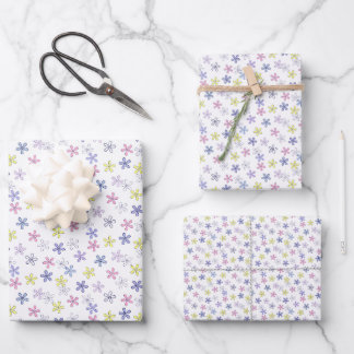 Hoja De Papel De Regalo Flores pastel