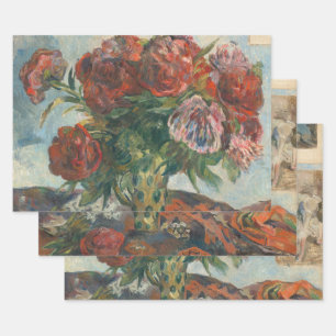 Hoja De Papel De Regalo Flores rojas Paul Gaugin Art