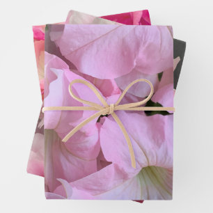 Hoja De Papel De Regalo flores rosadas de bonito