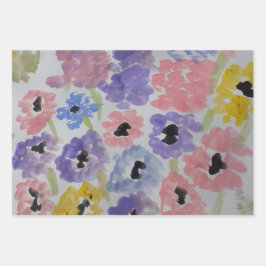 Hoja De Papel De Regalo Flores salvajes de verano