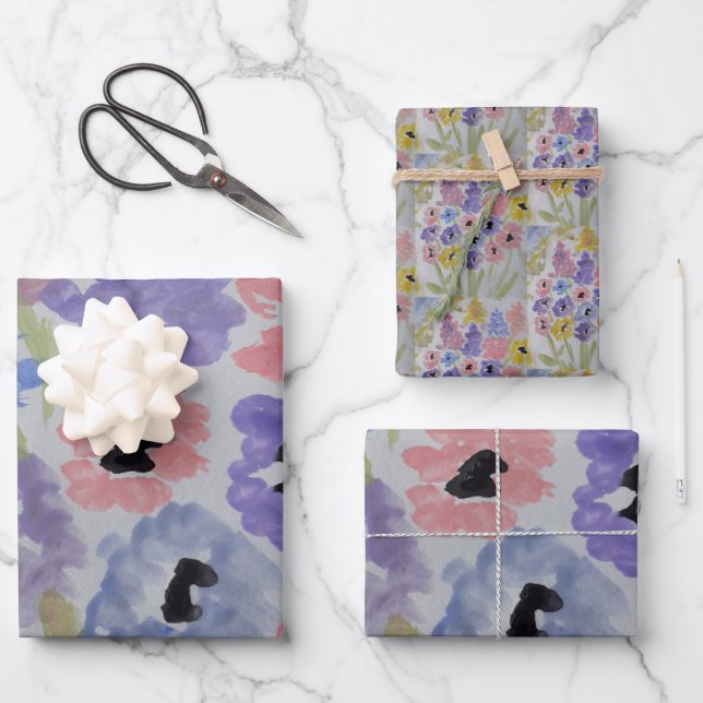 Hoja De Papel De Regalo Flores salvajes de verano (Anverso)