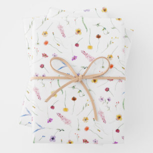 Hoja De Papel De Regalo Flores silvestres