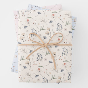 Hoja De Papel De Regalo Flores silvestres elegantes