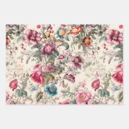 Hoja De Papel De Regalo Flores silvestres inspiradas en la cosecha