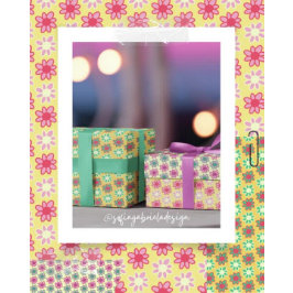 Hoja De Papel De Regalo Flowers