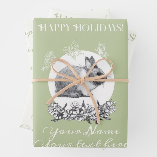 Hoja De Papel De Regalo Fluffy el conejo (In situ)