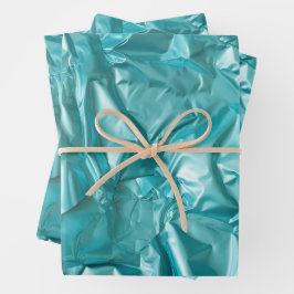 Hoja De Papel De Regalo Foil Crinkle Pattern