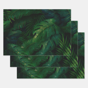 Hoja De Papel De Regalo Foliage de Leafy Tropical