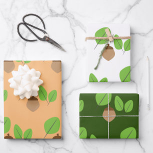 Hoja De Papel De Regalo Follaje de otoño, hoja, época de otoño 