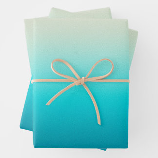 Hoja De Papel De Regalo Fondo abstracto degradado azul acuático con ombre