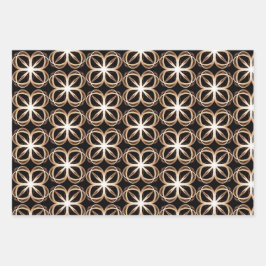 Hoja De Papel De Regalo Fondo del Personalizable de diseño blanco marrón