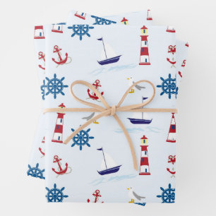 Hoja De Papel De Regalo fondo náutico