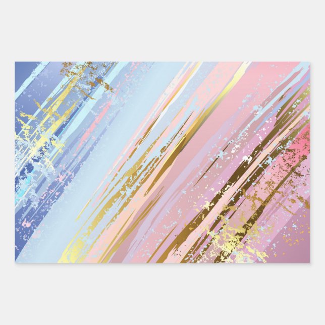 Hoja De Papel De Regalo Fondo rosa texturizado (Anverso)