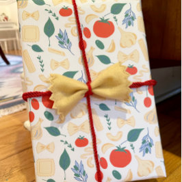 Hoja De Papel De Regalo Formas y Salsas de Pasta Italiana Clásica ¡Eso es