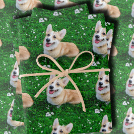 Hoja De Papel De Regalo Foto de mascota personalizada
