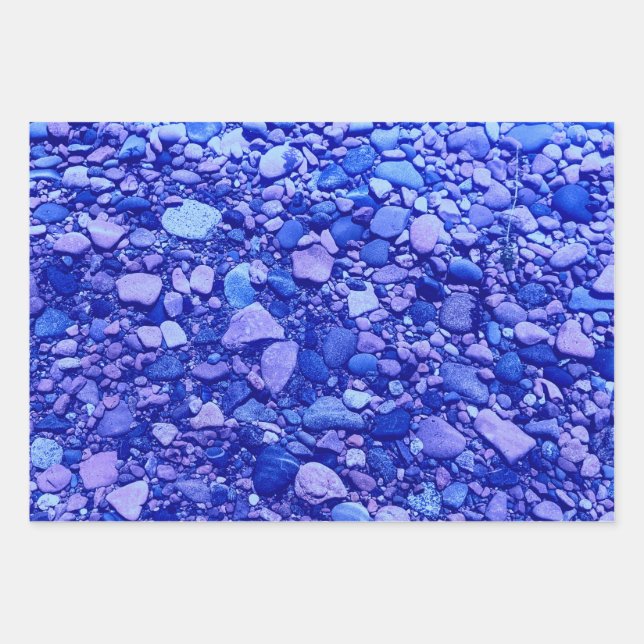 Hoja De Papel De Regalo Foto de playa de Blue Stone Lake Superior (Anverso)