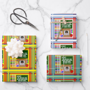 Hoja De Papel De Regalo Foto de sentimiento por nombre de profesor persona