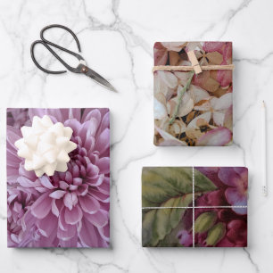 Hoja De Papel De Regalo Foto floral pastel
