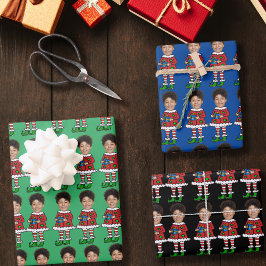Hoja De Papel De Regalo Foto personalizada de Navidades de personalizado F