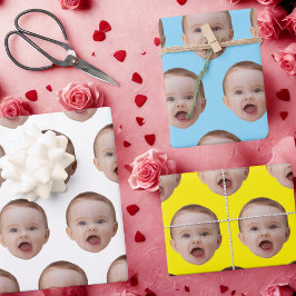 Hoja De Papel De Regalo Foto personalizada, Foto con rostro personalizado