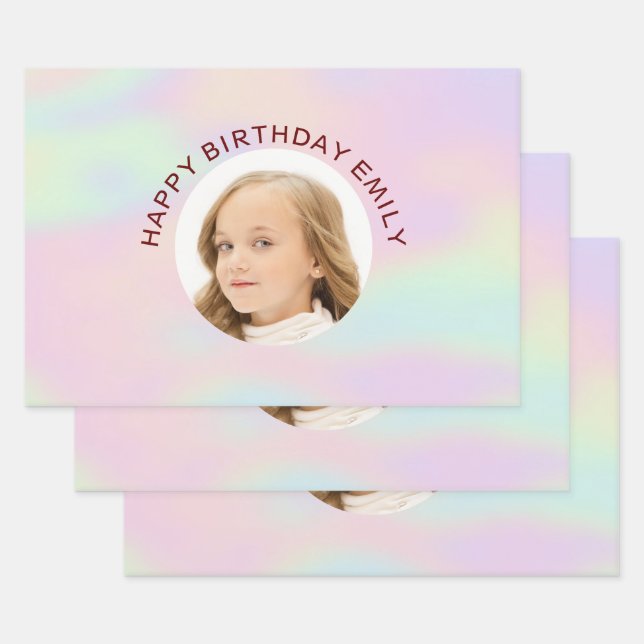 Hoja De Papel De Regalo Foto personalizado (Set)